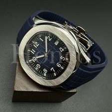 Custom Made PP Style Watch NH35 Automatic Movement Aquanaut 5167A Blue Dial Blue