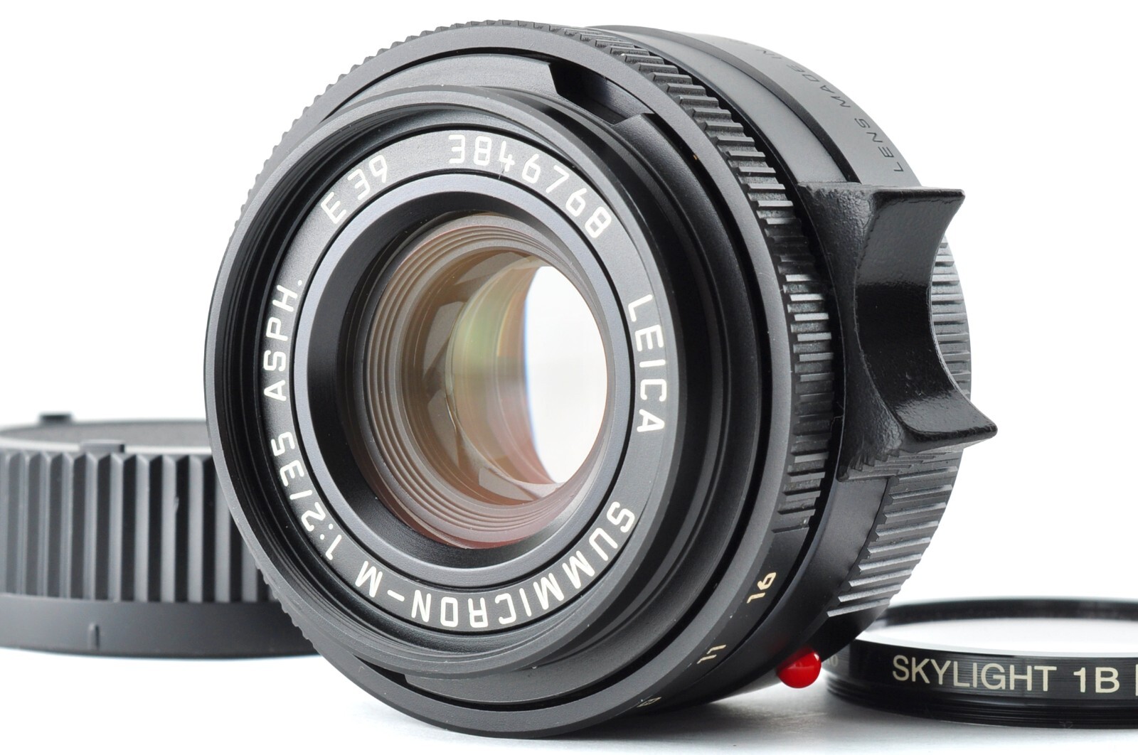 Leica Summicron-M 35mm f2 ASPH Black Lens with 6 Bit Code and E39 Filter