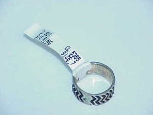 Vintage Sterling Silver Wide ZigZag Band Ring size 7 ~ 3.9 Grams New with tag