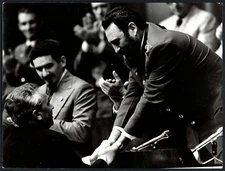 FIDEL CASTRO + RAMIRO VALDEZ CUBAN COMMANDERS 🎥 VINTAGE 1970 ORIGINAL PHOTO