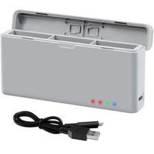 Battery Charger 3-Channel USB Charging Hub for DJI Action 3/Action 4 Camera