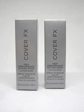 Lot (2) Cover FX High Performance Setting Spray travel mini 0.33 oz.