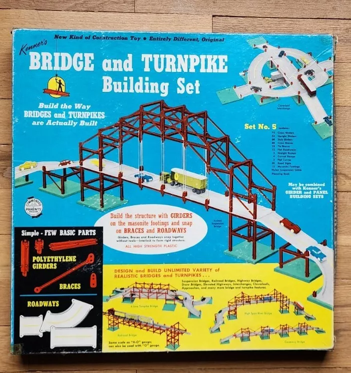Vintage 1958 Kenner Bridge and Turnpike Building Set 5