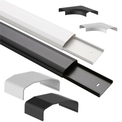 MINIFY Kabelkanal-System Wandmontage verschiedene Größen Kabelbrücke TV Kabelschacht