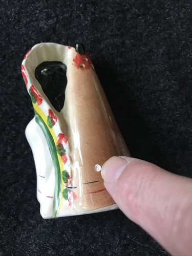 Juego de sal y pimienta vintage de cerámica para niños nativos americanos Japón - Imagen 7 de 9