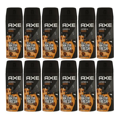 Axe Leather & Cookies 12 x 150 ml Deospray Deodorant Deo Spray Deodorant Spray D