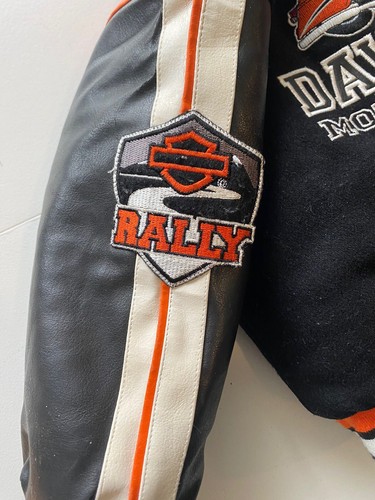 Harley Davidson Kids Reversible Bomber Style Letterman Warm Jacket Youth Size 4 - Picture 13 of 19
