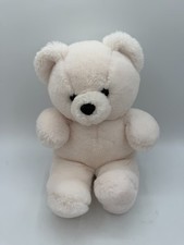 Russ Berrie Huggles Soft White Teddy Bear Plush 13 Vintage 1686 Polar