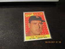 ted williams topps 1958 all star  REPRINT