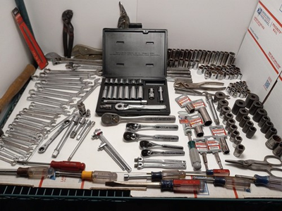 #ad #ad 100% USA Massive Craftsman Tool Lot Ratchets Wrenches Sockets Pliers 206 Pc $556.08