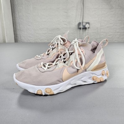 Nike Damen Sneaker Pink 8,5 UK React Element 55 Platinum Violet Laufschuhe