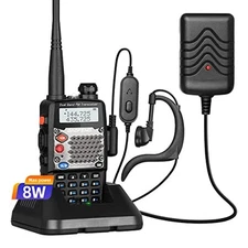 Baofeng TP5 (Upgraded UV-5R) 8W VHF UHF FM Ham Radio Walkie Talkie Transceiver