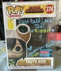 Monica Rial Signed Funko Pop My Hero Academia Tsuyu Asui Froppy