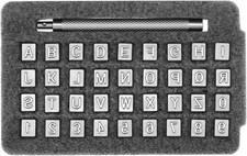 Leather Stamps Set for Leather Working, 37 Pcs Complete Embossing Kit with Numbe
