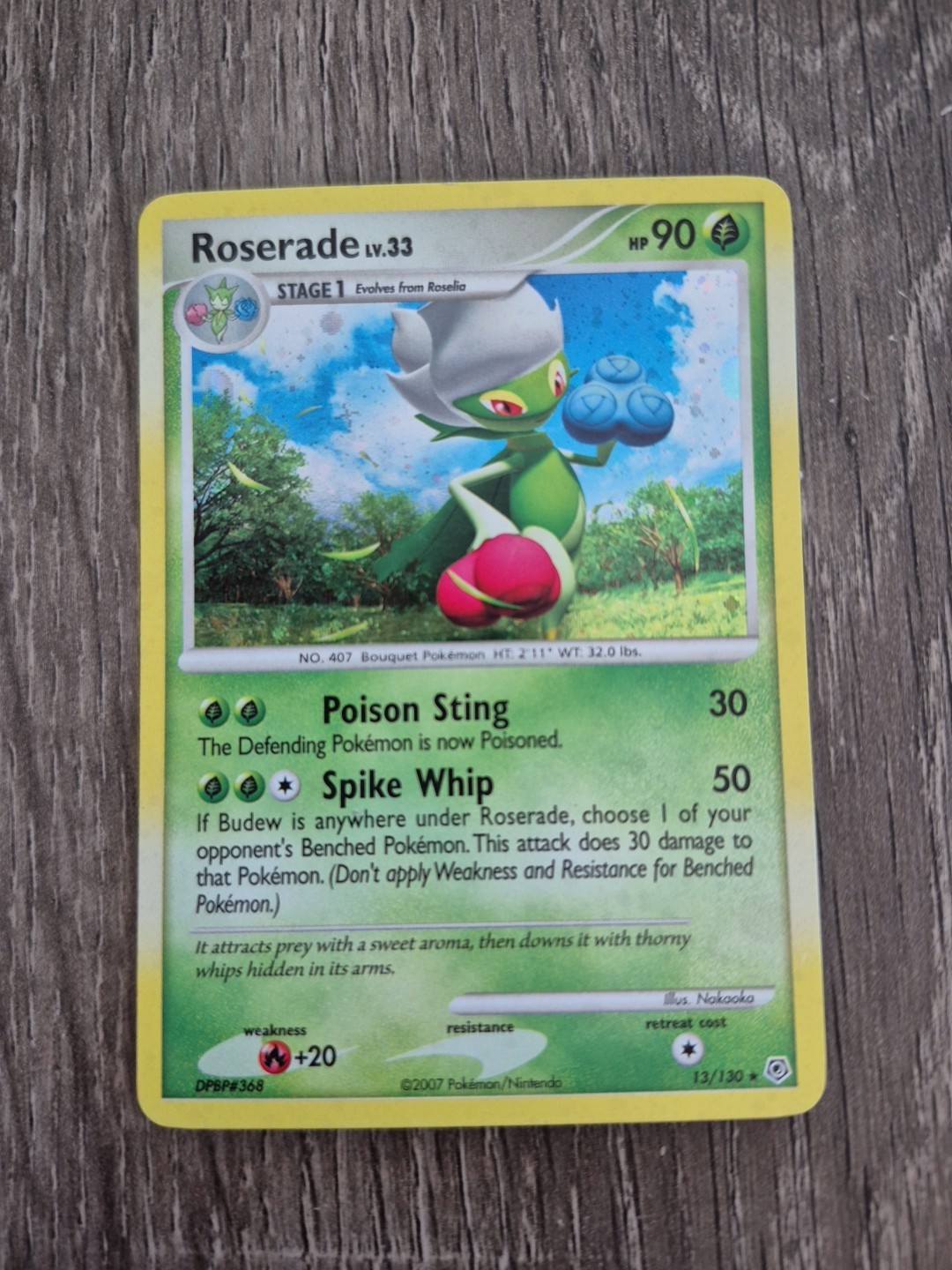 Roserade 13/130 Diamond and Pearl Holo