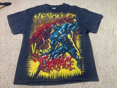 Venom Vs Carnage Vintage Style Modern Boot AOP Double Sided Shirt Big Marvel XL