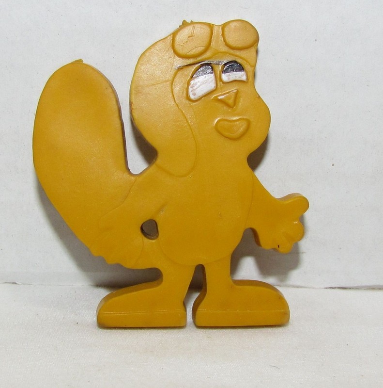 1969 Rocky the Squirrel Springy Figure, General Mills Cereal Premium,Bullwinkle