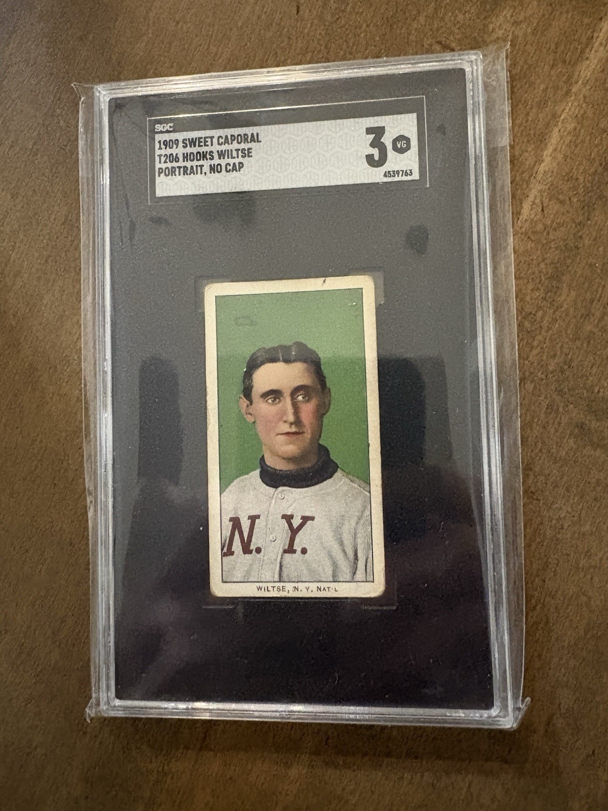 1909-11 T206 - Hooks Wiltse 150 Back Portrait (RC)