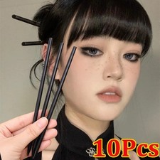 10PCS Wooden Hair Sticks Retro Handmade Hair Pins Women DIY Accessories