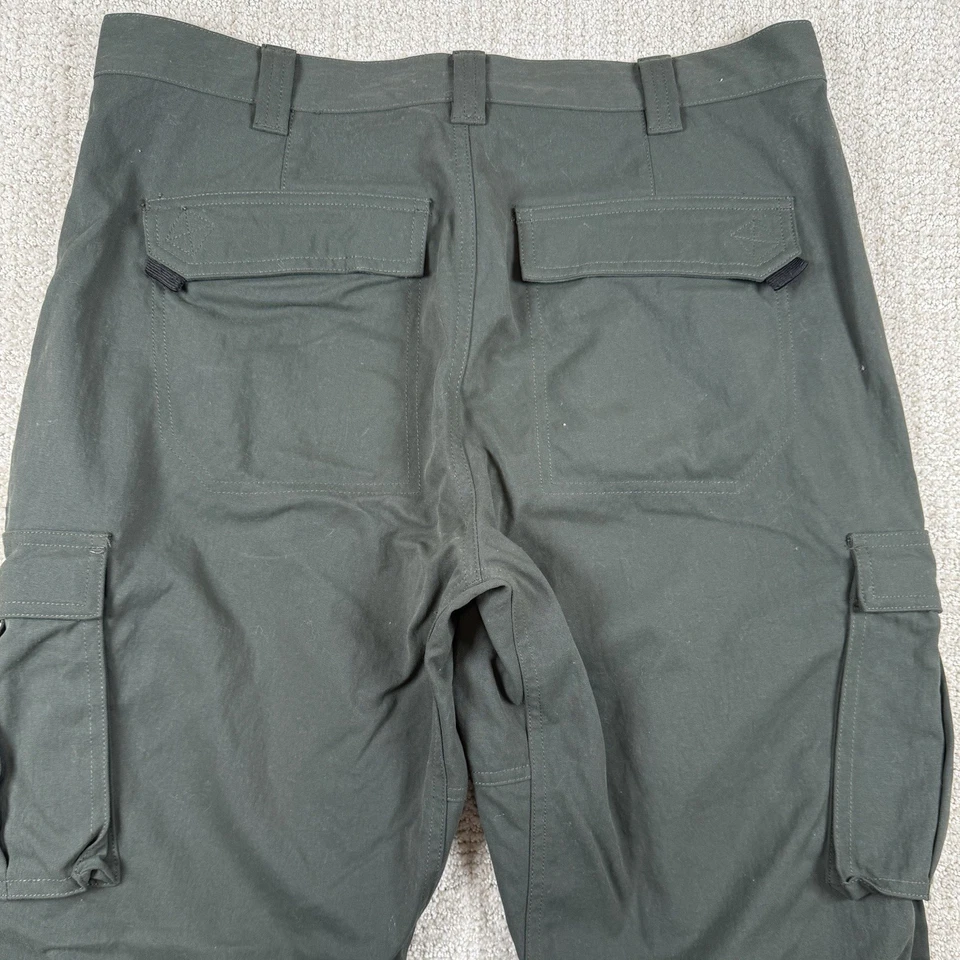 Arborwear Men’s 34x32 Green Nylon Straight Leg Cargo Pants - Image 4 of 4