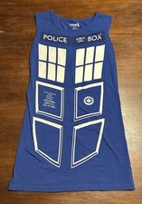 Doctor Who Her Universe Tardis Police Box Tank Top Dress Large