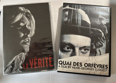 Clouzot 2 Criterion DVDs: La Verite [NEW]  & Quai Des Orfevres (1947/2003, used)