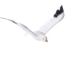 Lifelike Artificial Flying Feathered 14" Seagull Bird for Display