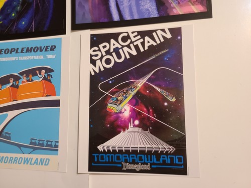 Disney Movie Rewards 8x10 Litografia Set di 4, Pixar Inside Out, Tomorrowland - Foto 4 di 7