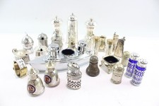 Vintage Silver Plate Salt & Pepper Shakers Job Lot 2108g