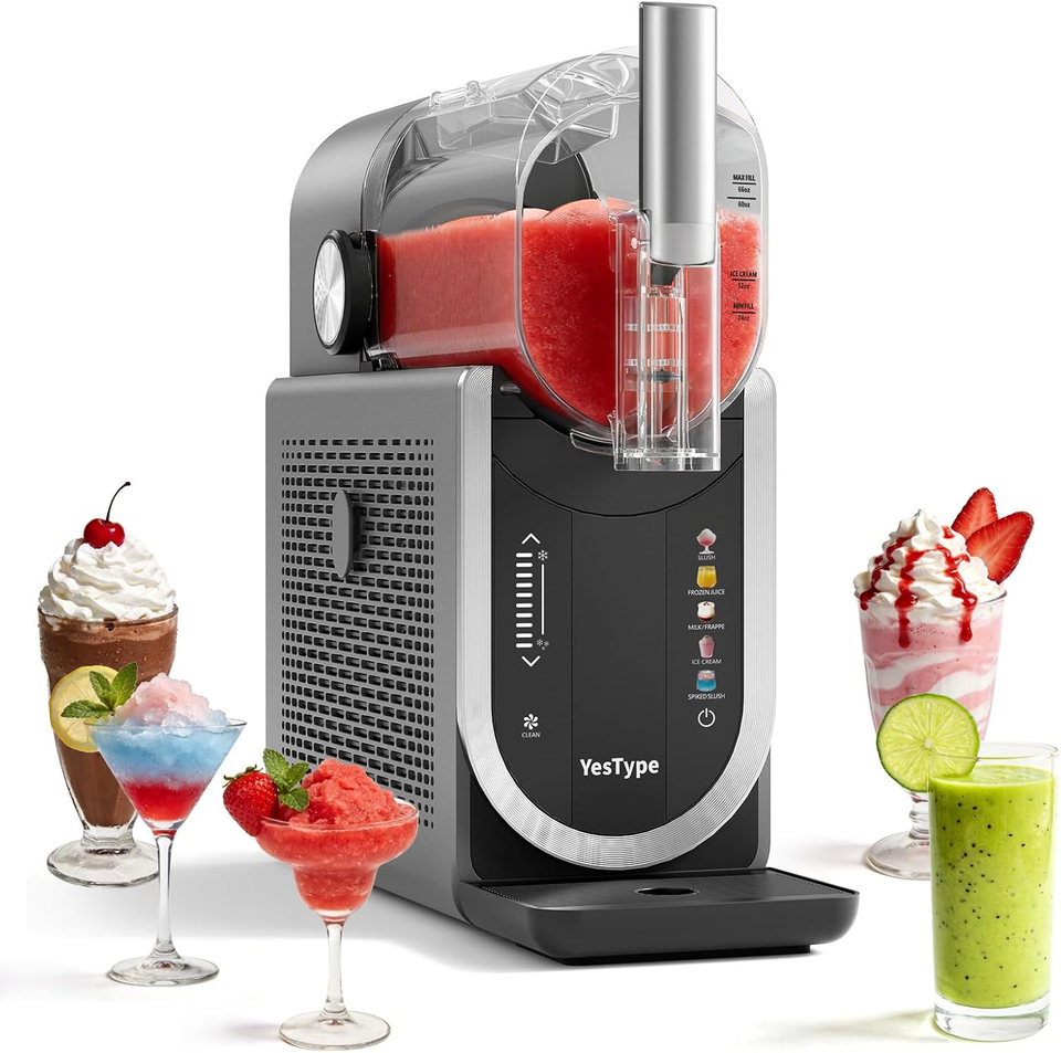 Slushie Machine, Frozen Drink Maker for Home & Party 90Oz Gray ...