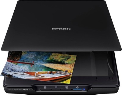 Epson Perfection V39 II Flachbettscanner 4800 DPI Cloud-Scannen USB abnehmbar