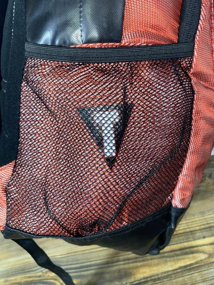 TITLE Boxing Backpack Red & Black Boxing Bag Material RARE Gym Bag, Travel, MMA - Image 3 of 4