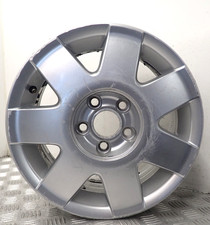 VOLKSWAGEN POLO MK4 14'' SILVER ALLOY WHEEL 6Q0601025K (W-580)