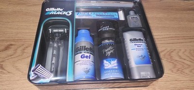 Gillette Mach 3 Pacific Light Geschenkset 20+ Jahre alt VINTAGE SELTEN Sammlerstück