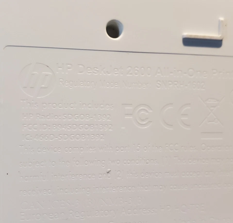 HP Deskjet 2652 Color Inkjet All in One Printer Parts Only Powers Up - Image 4 of 4