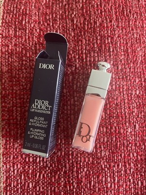 Dior Addict Lip Maximizer Plumper 001 Pink Travel Mini  .06 oz/2 ml Boxless