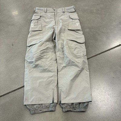 VTG Burton Ronin Snow Pants Men Medium Beige Tan Ski Snow Board Ski Outdoor Gorp