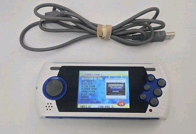 Sega Genesis Ultimate Portable Game Player Deluxe AtGames 80 Games White Blue