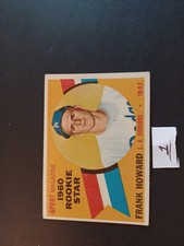 1960 Topps Baseball Card 132 Frank Howard LA Dodgers Rookie Star Sport Magazine . rookie card picture