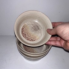 Vintage Denby 1982 CHANTILLY Chateau Collection Fruit Cereal Bowls  5¼" set of 4