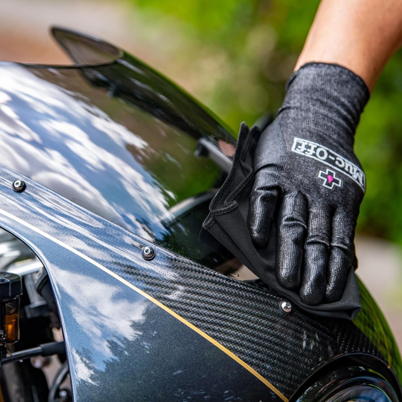 Muc-Off Motorcycle Premium Microfibre Detailing Cloth Motorbike Scooter Quad