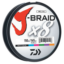Daiwa J-Braidx8 Filler Spool Multi-Color Mono Dia. 6Lb.