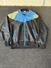 Nike Windrunner Colorblock Woven Lined Jacket Black Blue Lemon