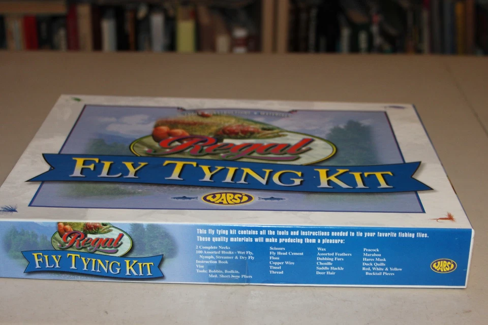 Kit de atado de moscas Wapsi Regal, kit completo en caja, sin usar, material, herramientas, manual Foto 2 de 4