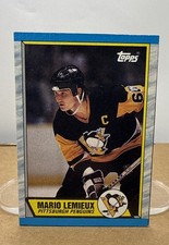 1989-90 Topps - Box Bottoms Mario Lemieux #A