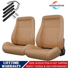2x Reclinable Seats With Slider Kit For Ford Mustang Falcon Brocon 1964-1979