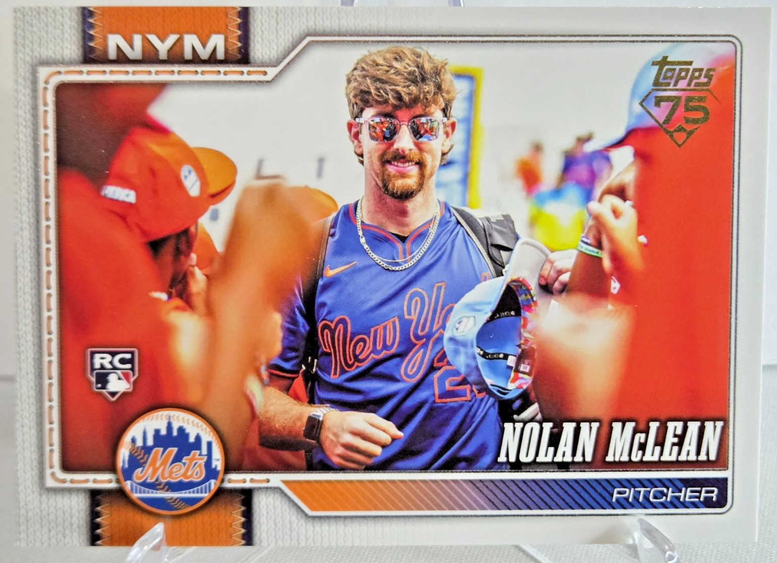 2026 Topps Series 1 #214 Nolan McLean RC New York Mets Golden Mirror SSP