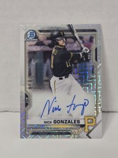2021 Bowman - Mega Box Chrome Mojo Autographs Nick Gonzales #BMA-NG