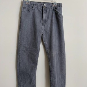 Ruff Hewn Boys Size 16 Regular Jeans Gray Straight Leg 100% Cotton Pockets