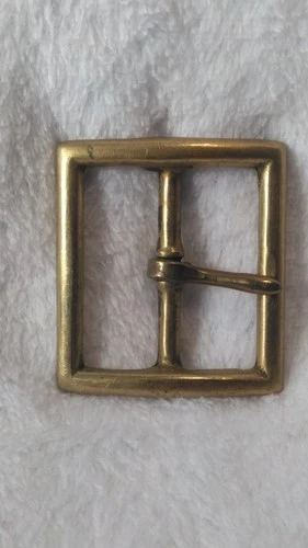 Old North & Judd Military Brass 1902 Garrison Belt Buckle With Navy Anchor Mark